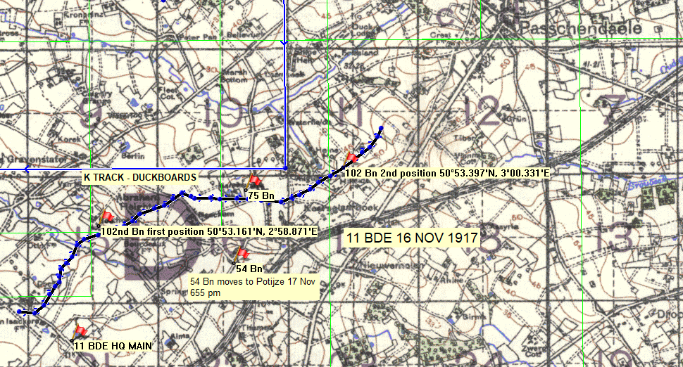 102nd Battalion at Passchendaele 16 Nov 1917